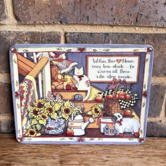 Susan Winget Plate "Within this Home may love abide" Franklin Mint Edition - Picture 1 of 8